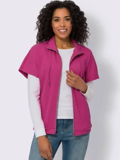 Veste légère qualité jersey côtelée facile à entretenir