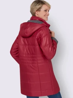 Veste longue capuche amovible