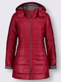 Veste longue capuche amovible
