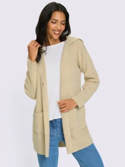 Veste longue en tricot longueur tendance