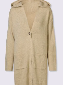 Veste longue en tricot longueur tendance