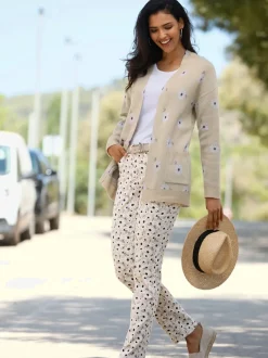 Veste longue en tricot tricot jacquard de qualité