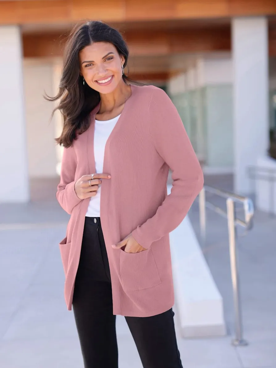 Veste longue en tricot 80% viscose