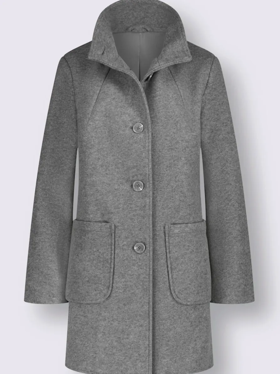 Veste longue toucher doux