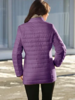 Veste matelassée femme mi saison col montant