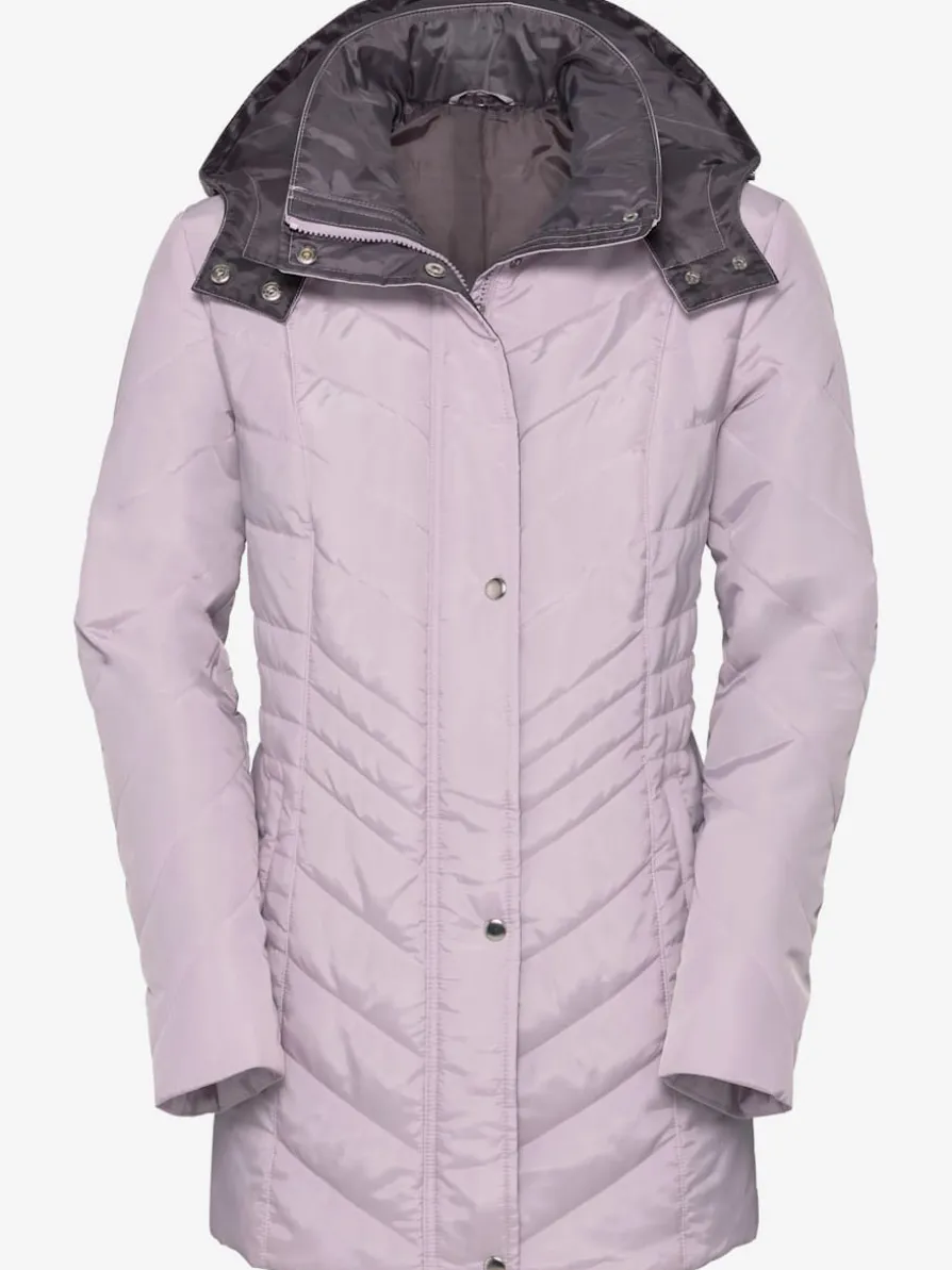 Veste matelassée habillée avec capuche et poches