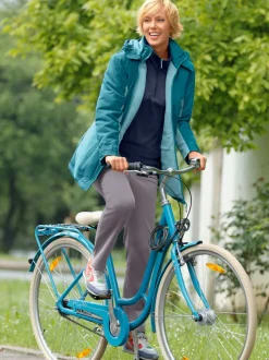 Veste microfibre col à revers montant avec capuche amovible