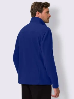 Veste polaire homme unie col montant