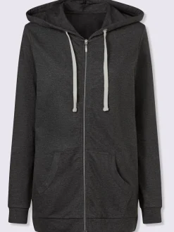 Veste sweat bel aspect chiné