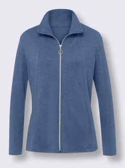 Veste sweat bel aspect chiné